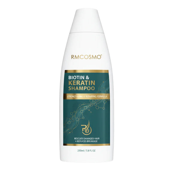 Damage-Rescue Biotin + Keratin Shampoo for Strong, Smooth Hair